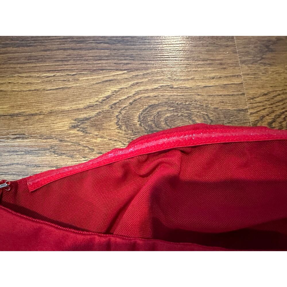 Marcella Natalia Strapless Midi Dress Women's XL Red NWT Minimalist Chic - Picture 7 of 16